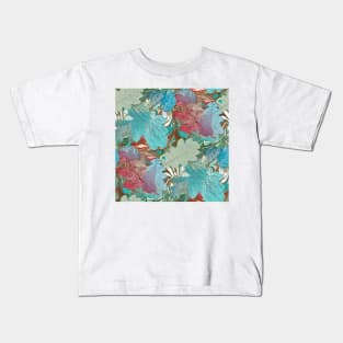 Autumn Leaves Collage Kids T-Shirt